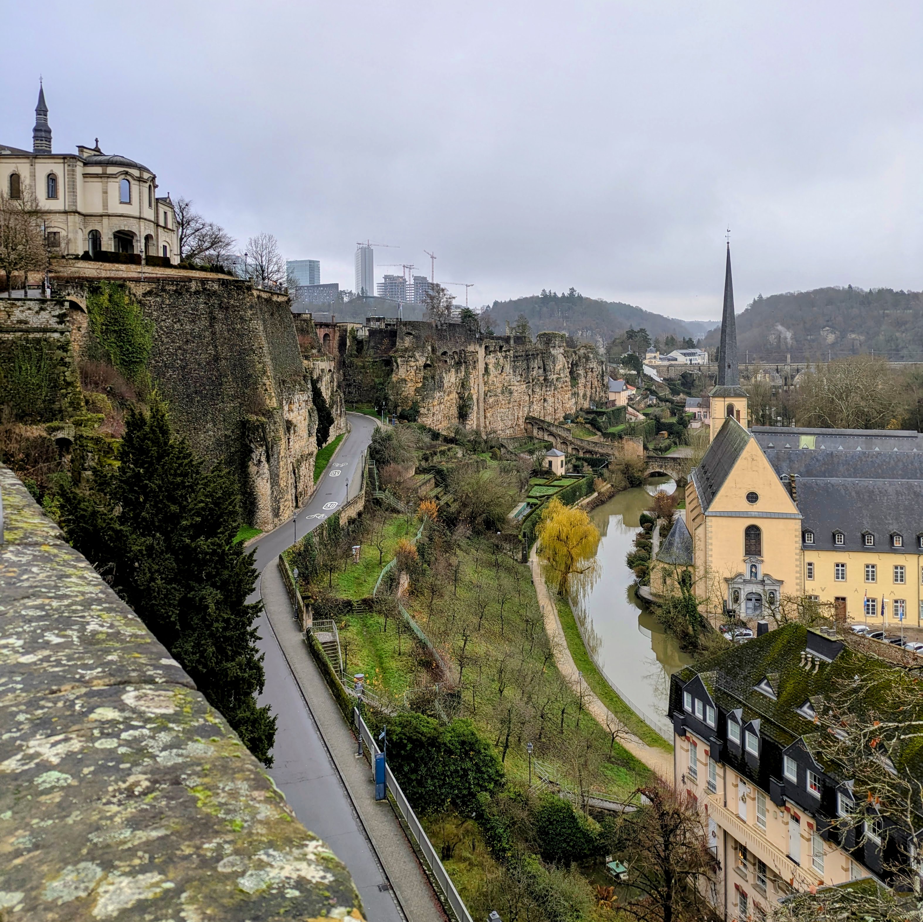 Views from Chemin de la Corniche, Luxembourg City